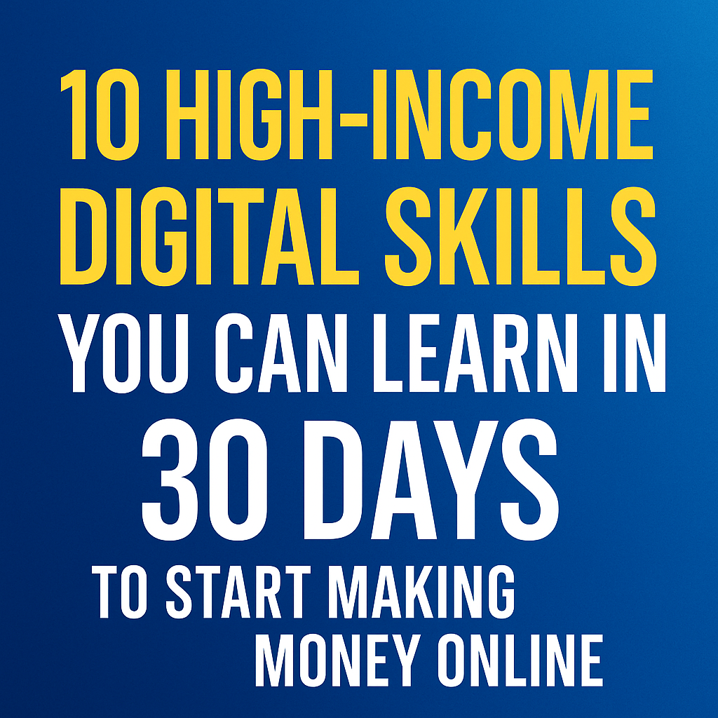 10 High-Income Digital Skills You Can Learn in 30 Days to Start Making ...