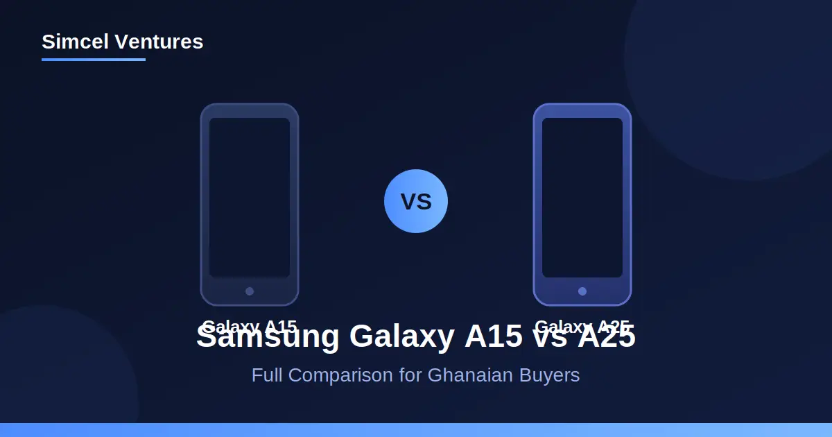 Samsung Galaxy A15 vs A25: Full Comparison for Ghanaian Buyers